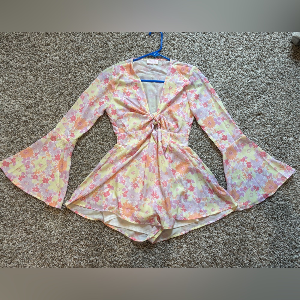 Pink Lily romper